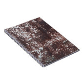 非常に古い錆びたシートアイロン。テクスチャメタル表面 ノートブック (右側)