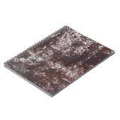 非常に古い錆びたシートアイロン。テクスチャメタル表面 ノートブック (左側)