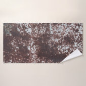 非常に古い錆びたシートアイロン。テクスチャメタル表面 バスタオル (バスタオル)