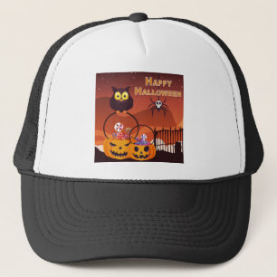 非常に可愛いハッピーハローウィンデザイン キャップ