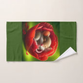 非常に可愛いベビーマウス眠る ハンドタオル (ハンドタオル)