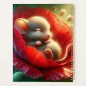 非常に可愛いベビーマウス眠る プランナー手帳 (裏面)