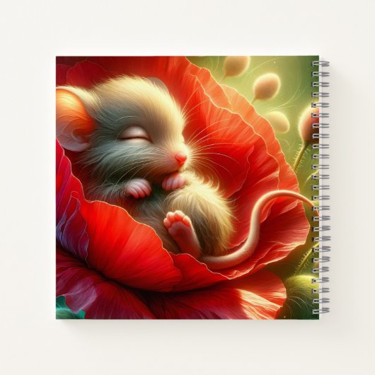 非常に可愛いベビーマウス ノートブック (裏面)