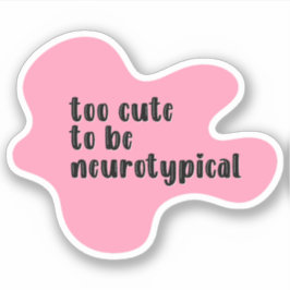 非常に可愛くて神経性のピンクのタイポグラフィ シール