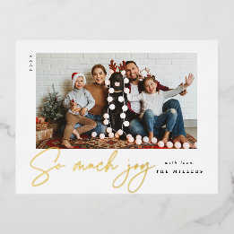 非常に多くのジョイカード – フォイル 箔シーズンポストカード