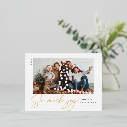 非常に多くのジョイカード – フォイル 箔シーズンポストカード (立ち正面)