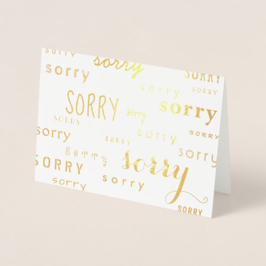 非常に多くのソリー金ゴールド箔 箔カード (正面)