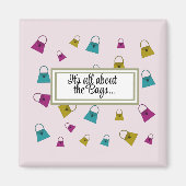 非常に多くのハンドバッグとことわざ磁石 マグネット (正面)