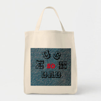 非常に多くのパパ – 黒 – 赤 – 青 – ショッピング食料品店 トートバッグ