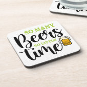 非常に多くのビールのコースターセットおもしろい – ビール引用文バーC コースター (左側)