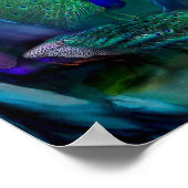 非常に多くのピーコックアートポスター/プリント ポスター (角)