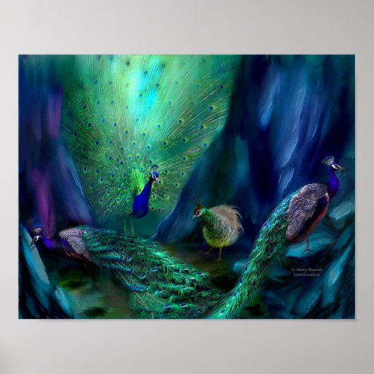 非常に多くのピーコックアートポスター/プリント ポスター (正面)