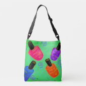 非常に多くのポリッシュマニキュリストのトートバッグ クロスボディバッグ (裏面)