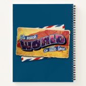 非常に多くのワールドトラベル引用文イラストレーション ノートブック (裏面)