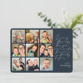 非常に多くの恵み年レビュー写真コラージュ青H シーズンカード (スタンド正面)