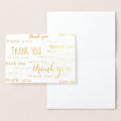 非常に多くの感謝してい金ゴールド箔 箔カード (ディスプレー)