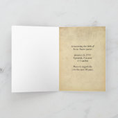 非常に多くの新生児発表を望む 案内状 (内部)