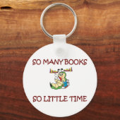 非常に多くの本が非常に少ない時間 キーホルダー (正面)