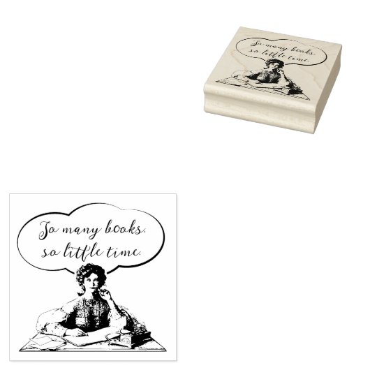 非常に多くの本が非常に少ない時間 ラバースタンプ (押印)