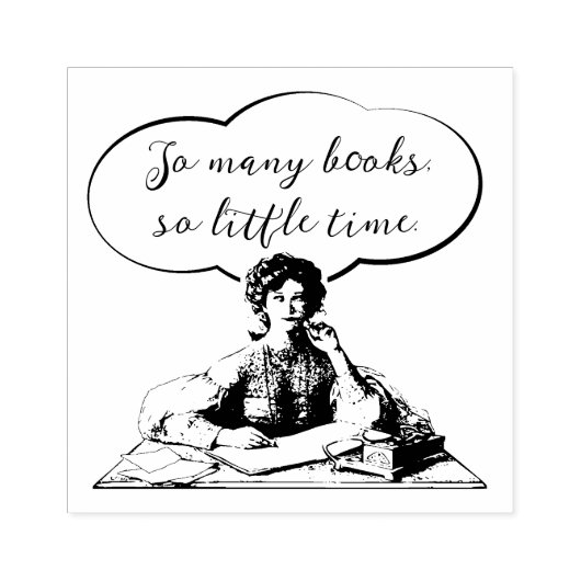 非常に多くの本が非常に少ない時間 ラバースタンプ (インプリント)