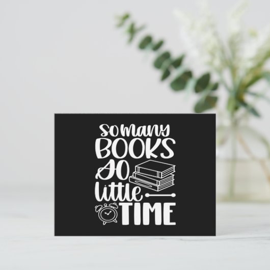 非常に多くの本なので時間が少ない ポストカード (スタンド正面)