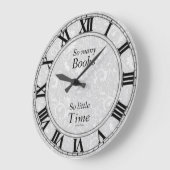 非常に多くの本時計 ラージ壁時計 (傾斜)