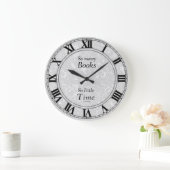 非常に多くの本時計 ラージ壁時計 (ホーム)