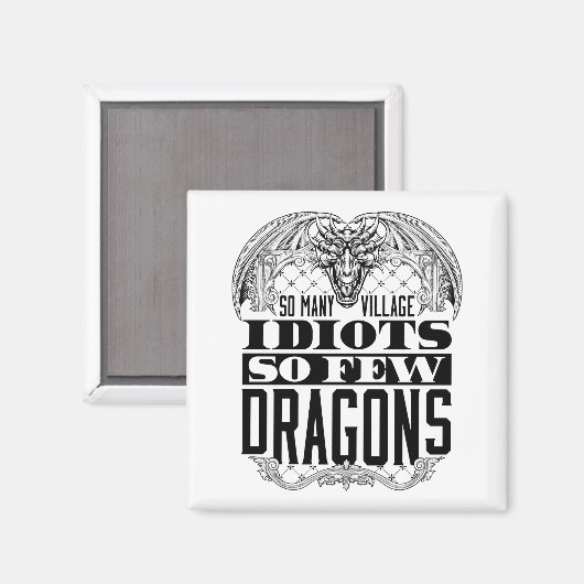 非常に多くの村の馬鹿だから少数のドラゴン マグネット (正面/裏面)