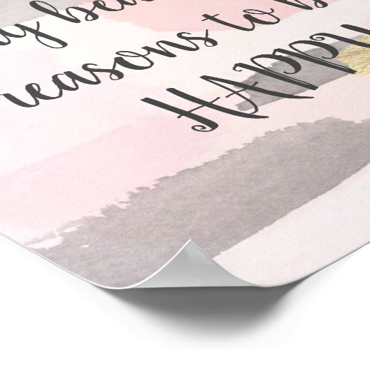 非常に多くの美しい理由引用文 ポスター (角)