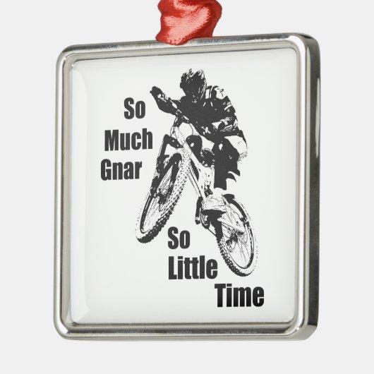 非常に多くのGnarので少し時間マウンテンバイク メタルオーナメント (左)