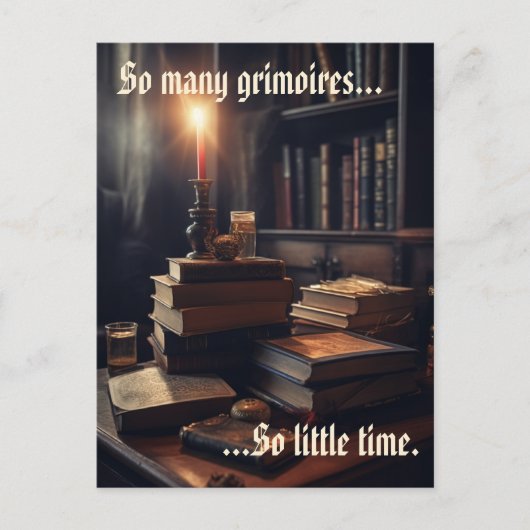 非常に多くのGrimoiresウィザード ポストカード (正面)