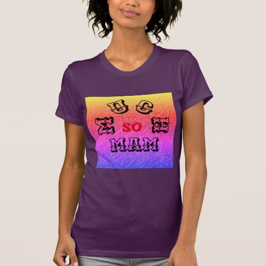 非常に多くのMAM女性のベルラキャンバスジャージ素晴らしー Tシャツ (正面)