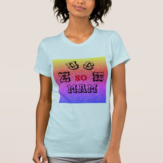 非常に多くのMAM女性のベルラキャンバスジャージ素晴らしー Tシャツ (正面)