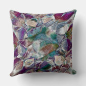 非常に多孔性のスケッチで、ほとんど見えない花のスタイル クッション (裏面)