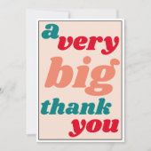 非常に大きいのカジュアルなオフィスの感謝感謝していしています サンキューカード (正面)
