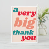 非常に大きいのカジュアルなオフィスの感謝感謝していしています サンキューカード (スタンド正面)