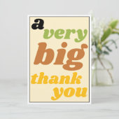 非常に大きいのカジュアルな仕事場の感謝感謝していしています サンキューカード (スタンド正面)