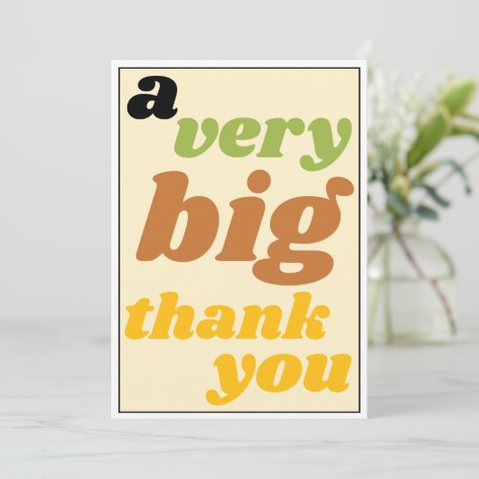 非常に大きいのカジュアルな仕事場の感謝感謝していしています サンキューカード (スタンド正面)