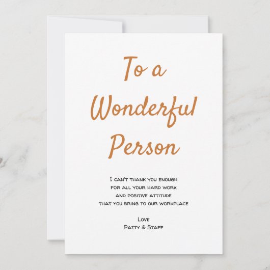 非常に大きいのカジュアルな仕事場の感謝感謝していしています サンキューカード (裏面)