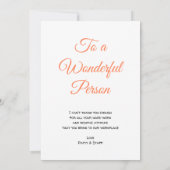 非常に大きいの特別スタッフの感謝感謝していしています サンキューカード (裏面)