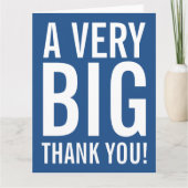 非常に大きいサイズのありがとうございました サンキューカード (正面)