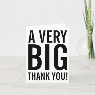 非常に大きいThank Youノートカード サンキューカード