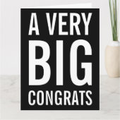 非常に大きなおめでとう カード (正面)