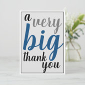 非常に大きなお礼のスタッフ・オフィス・アクセブティ・マン サンキューカード (スタンド正面)