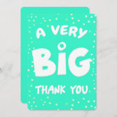 非常に大きなサンキューカード サンキューカード (正面/裏面)
