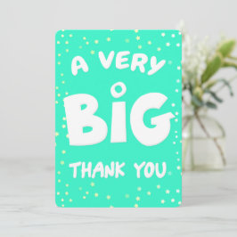 非常に大きなサンキューカード サンキューカード