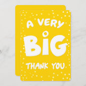 非常に大きなサンキューカード サンキューカード (正面/裏面)