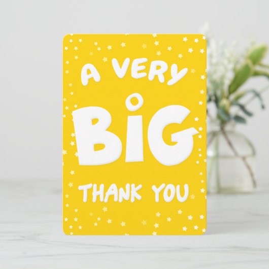 非常に大きなサンキューカード サンキューカード (スタンド正面)