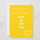 非常に大きなサンキューカード サンキューカード (裏面)