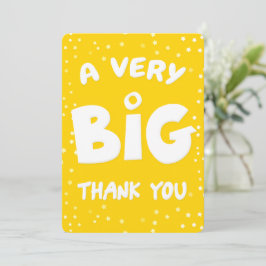 非常に大きなサンキューカード サンキューカード